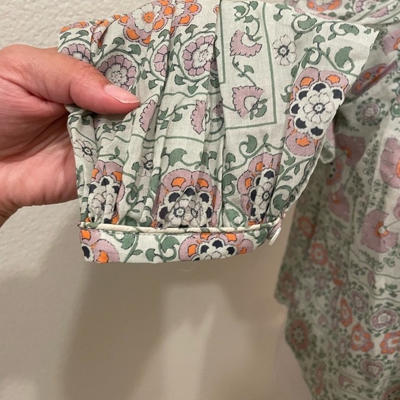 NWT Womens Joie Damarre Long Sleeve COTTON TOP IN GREEN size XXS​​​​​ - Picture 8 of 9